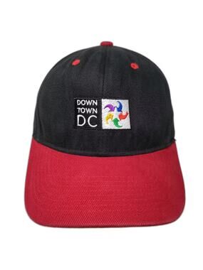 WearGuard Downtown DC Baseball Cap Black Red Embroidered Adjustable OS Hat